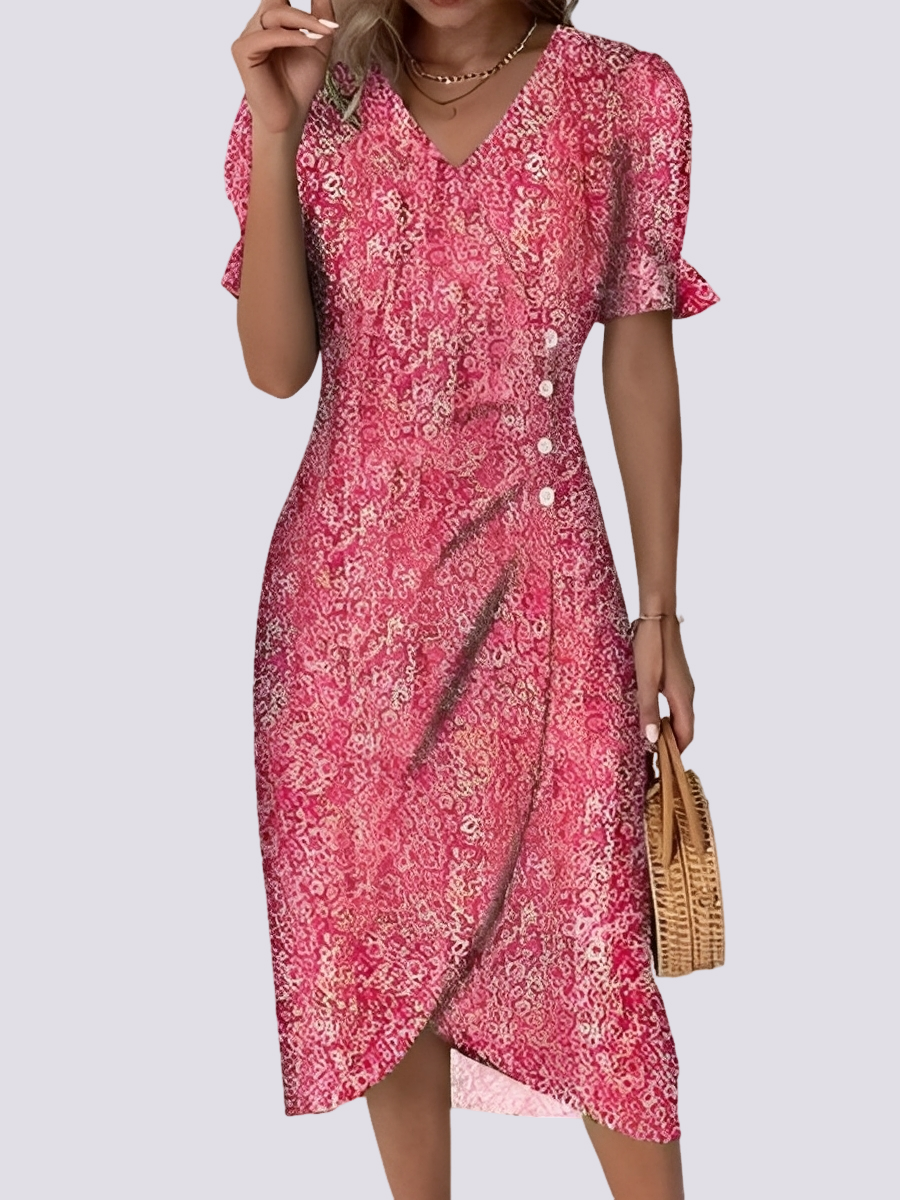 Fannie - Elegantes Kleid mit Blumenmuster für Frauen