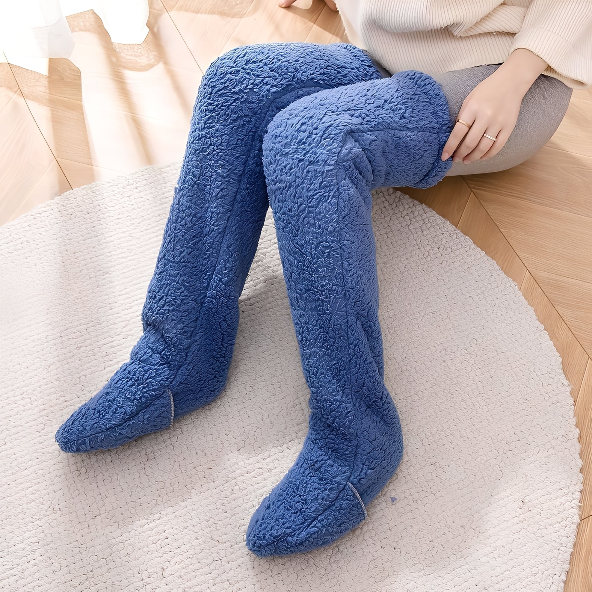 Camellia - Wärmende Damensocken bis zum Knie für den Winter