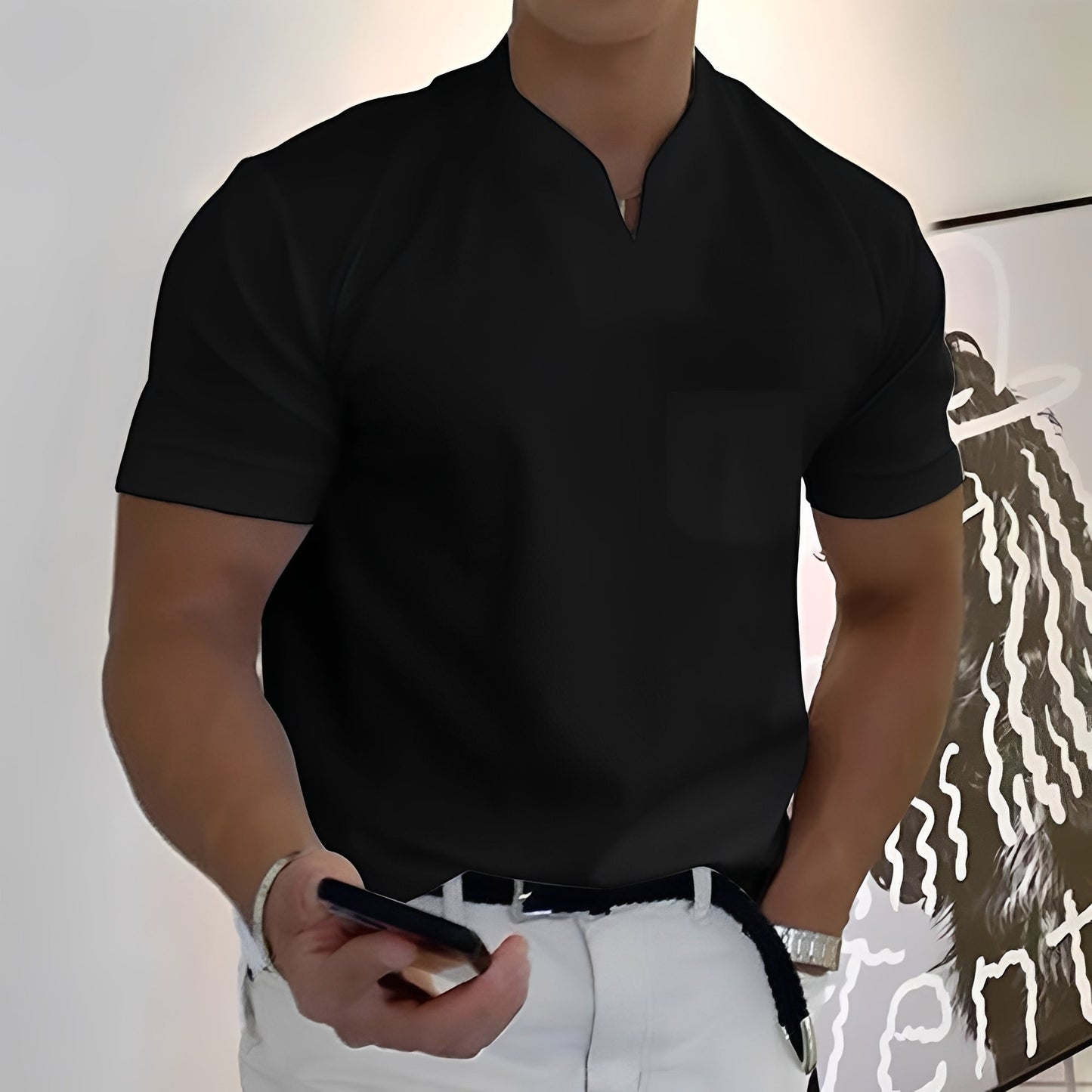 Joel - Lockeres Hemd mit Gummizug für Männer