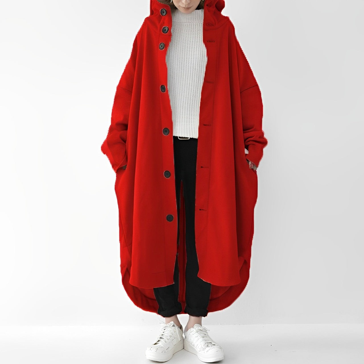 Cailyn - Kuscheliger langer Trenchcoat