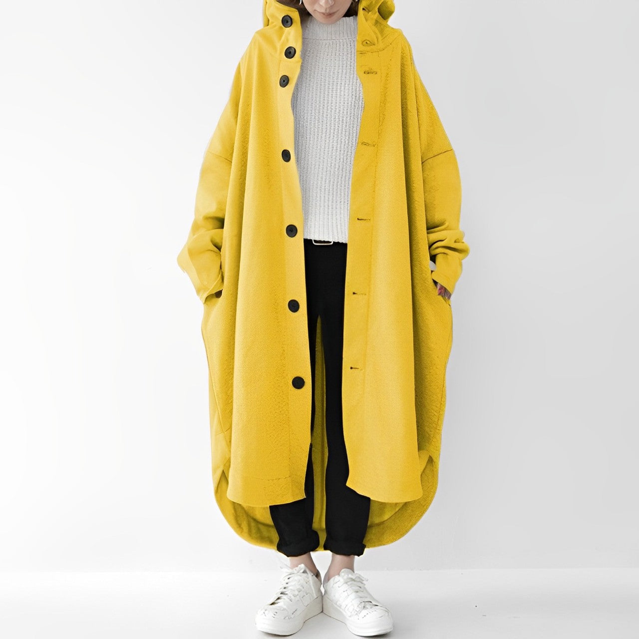 Cailyn - Kuscheliger langer Trenchcoat