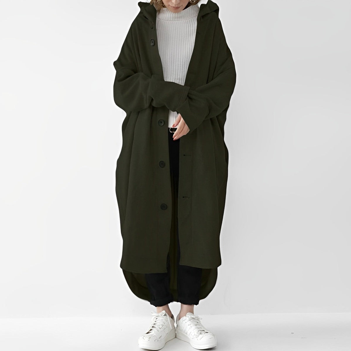 Cailyn - Kuscheliger langer Trenchcoat