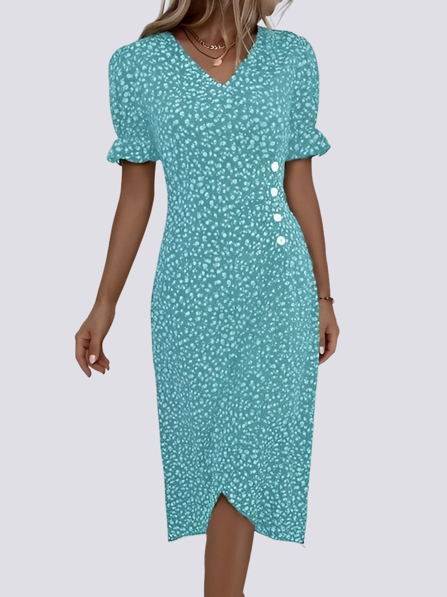 Fannie - Elegantes Kleid mit Blumenmuster für Frauen