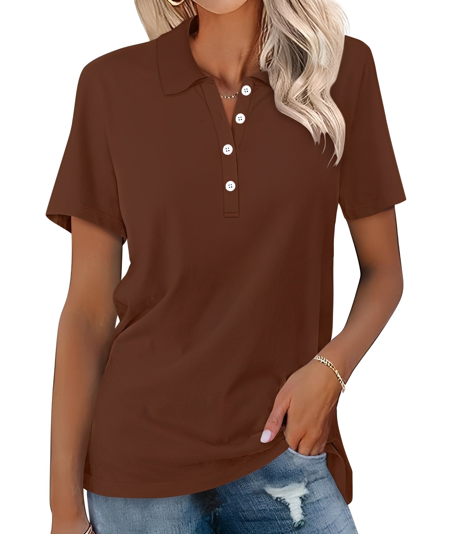 Amanda - Kurzarm-Polo lässig für Frauen