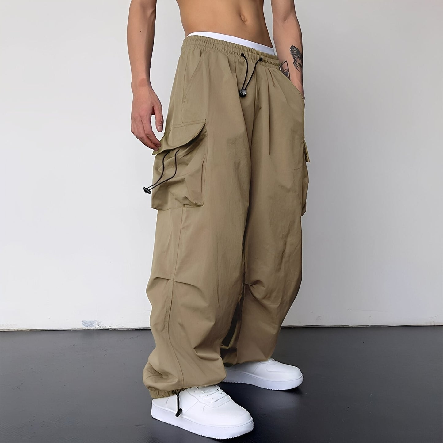 Kaleb - Stylische Baggy-Cargohose für Herren