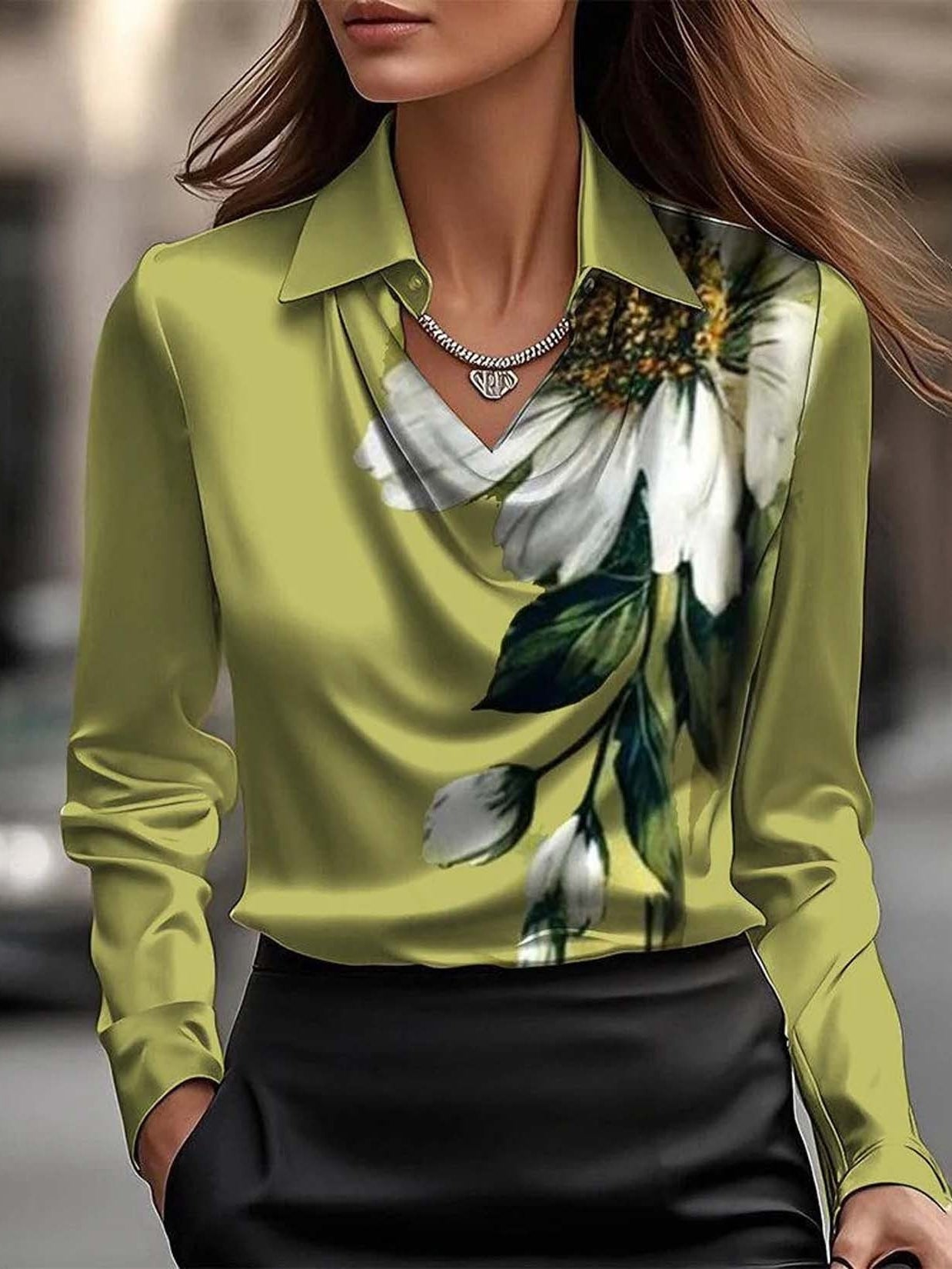 Amira - Bluse mit eleganten Volants für Frauen
