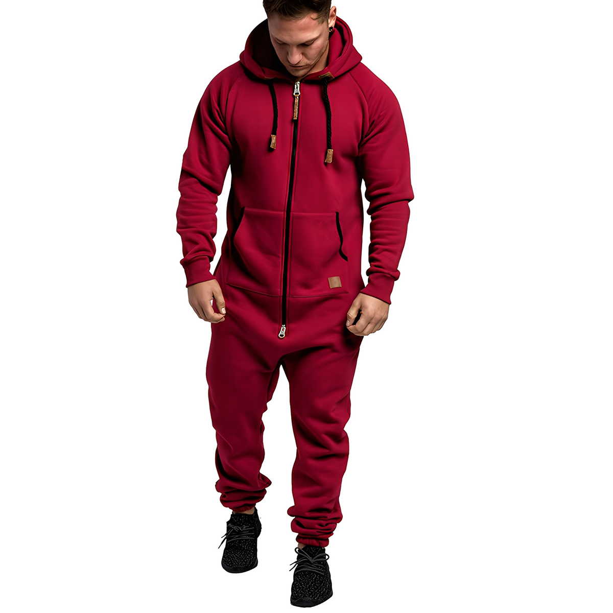 Benson – Bequemer Fleece-Overall für Herren mit Kapuze