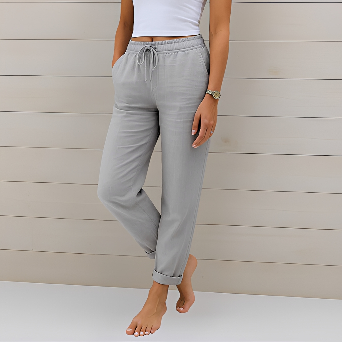Audrey - Bequeme Hosen mit Kordel