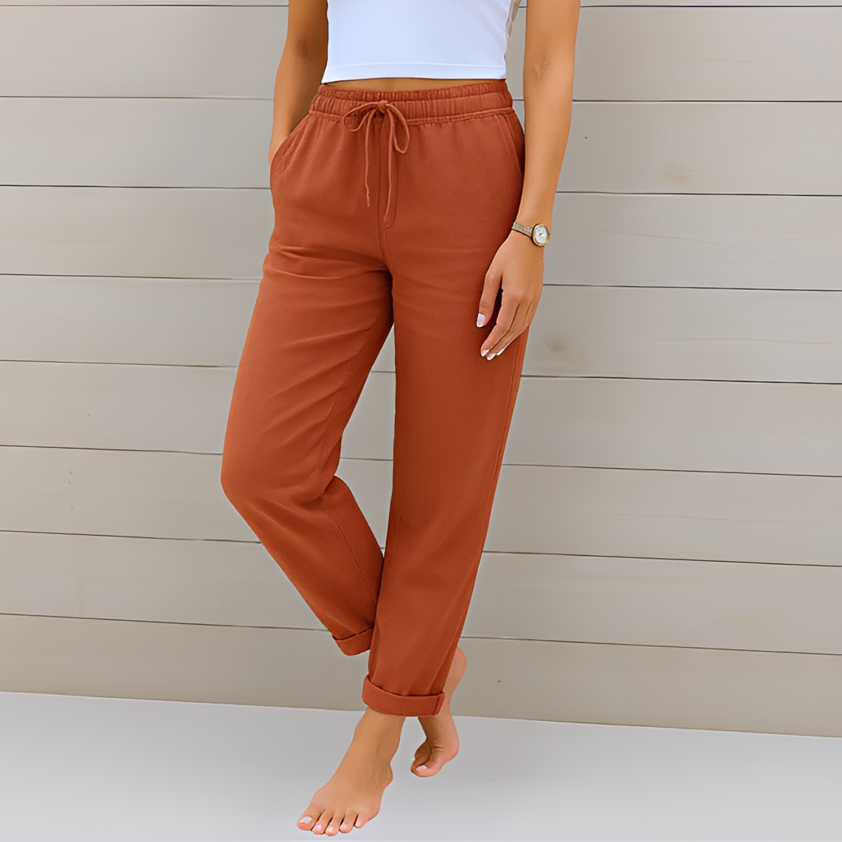 Audrey - Bequeme Hosen mit Kordel