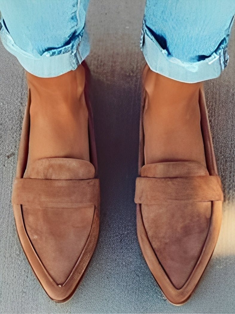 Christal – Elegante Loafer mit spitzer Zehenpartie für Damen