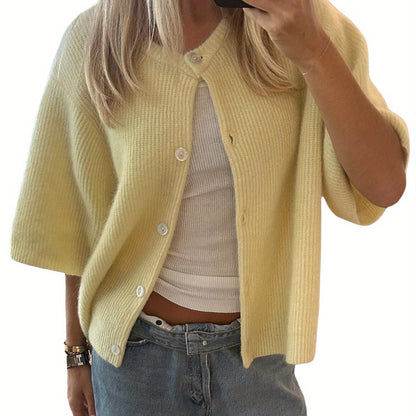 Margie - Lockerer Cardigan mit kurzen Ärmeln für Damen