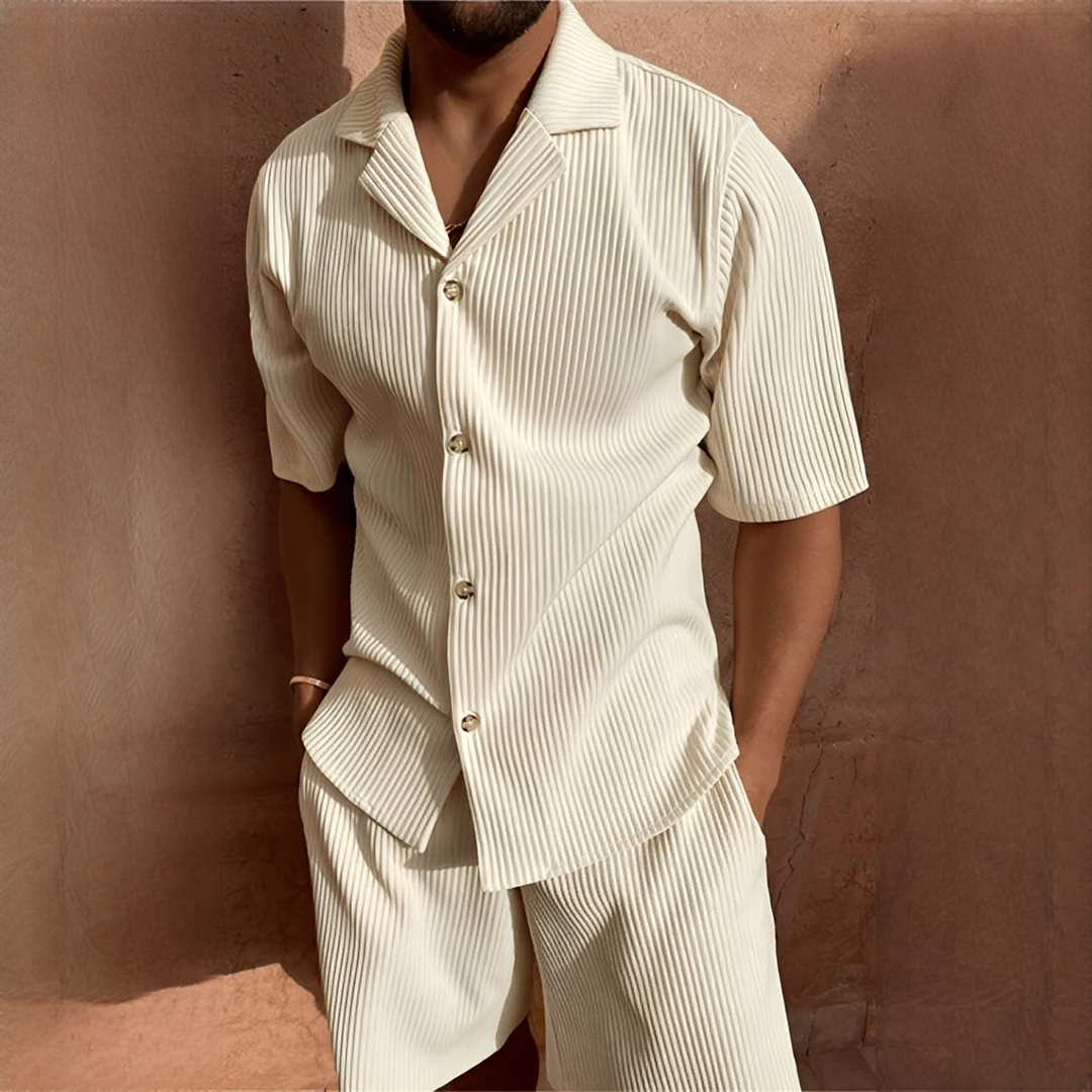 Junmar - Set Hemd und kurze Hose lässig für Herren