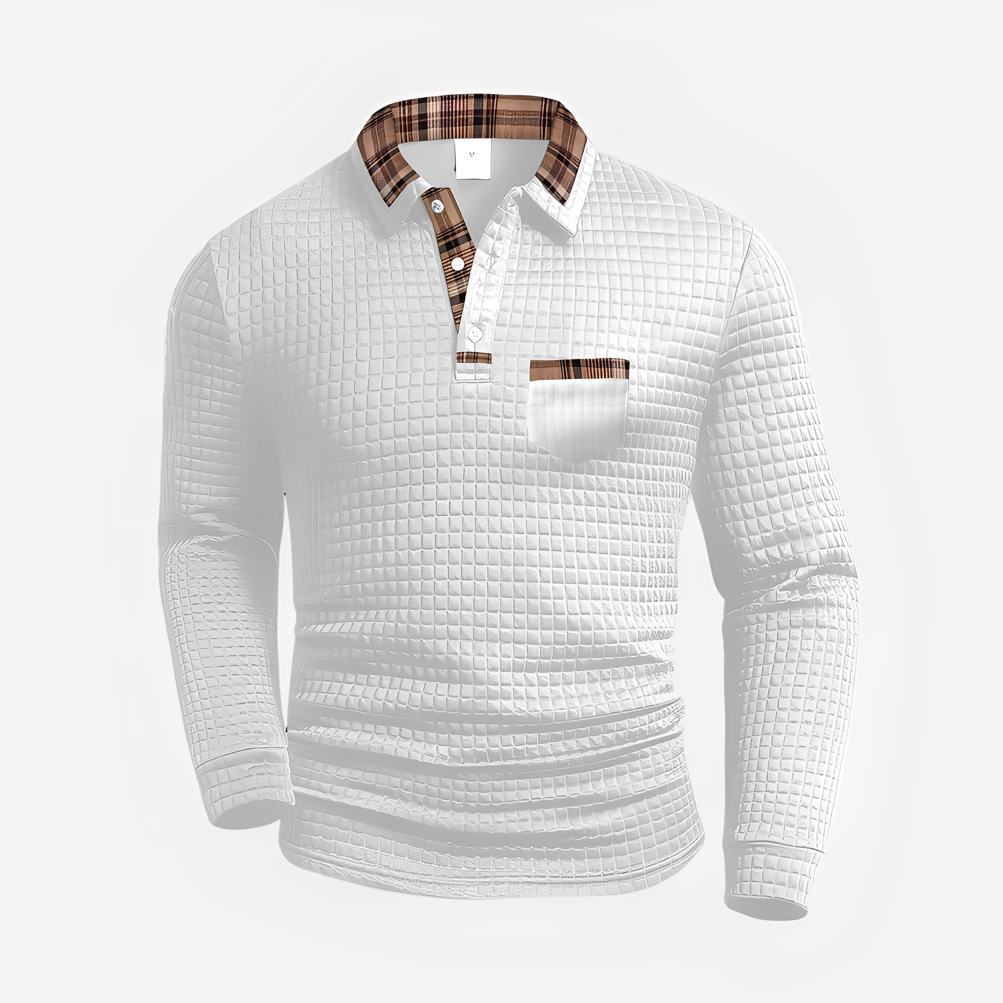Morris - Elegantes Langarm-Poloshirt