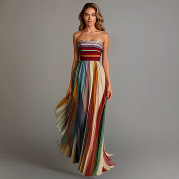 Gracelyn - Elegantes Tube-Top-Maxikleid