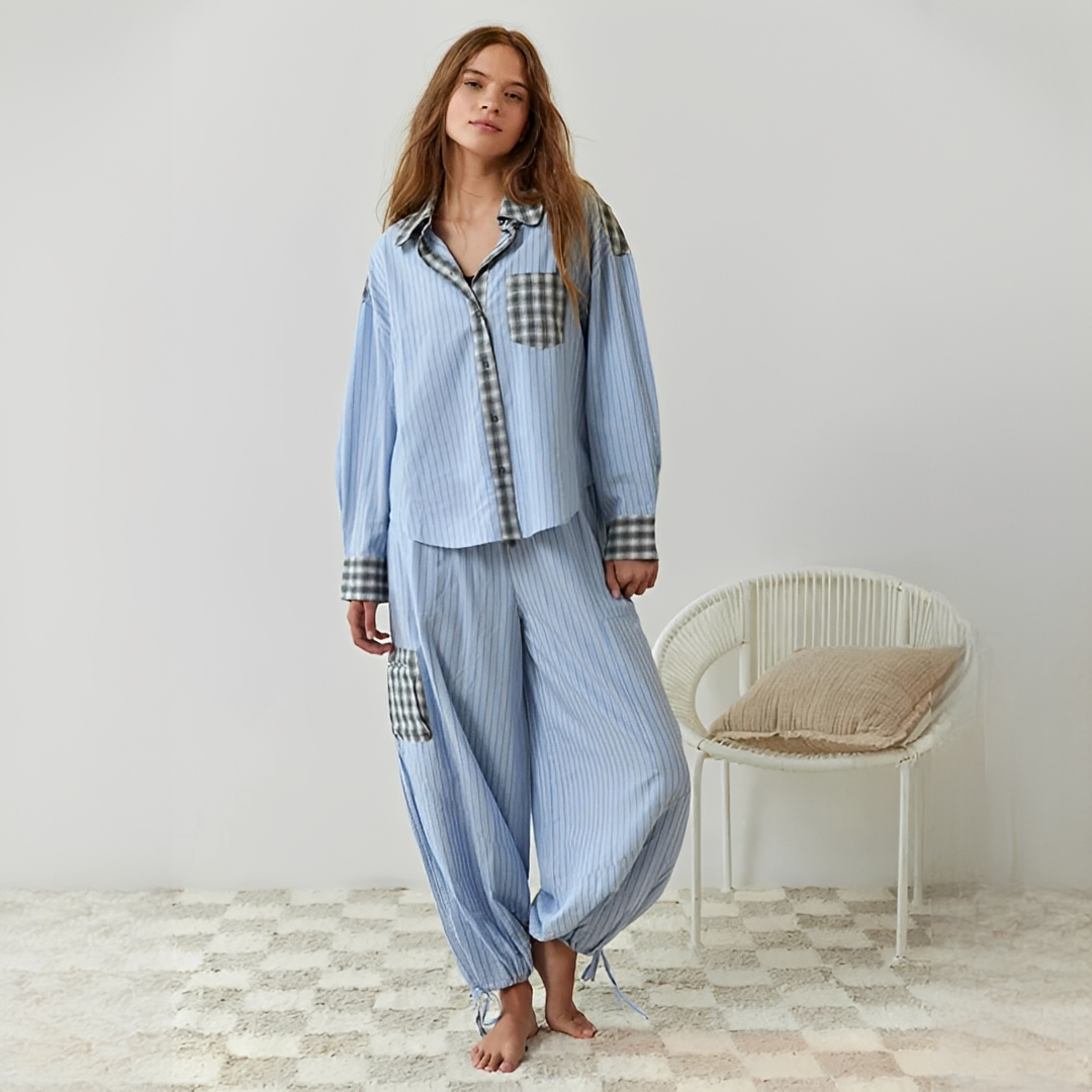 Elena - Schickes zweiteiliges Pyjama-Set
