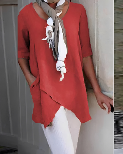 Marcia - Stilvolles Rundhals-Shirt