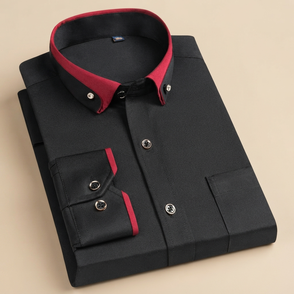 Giovanni - Flexibles Langarm-Poloshirt