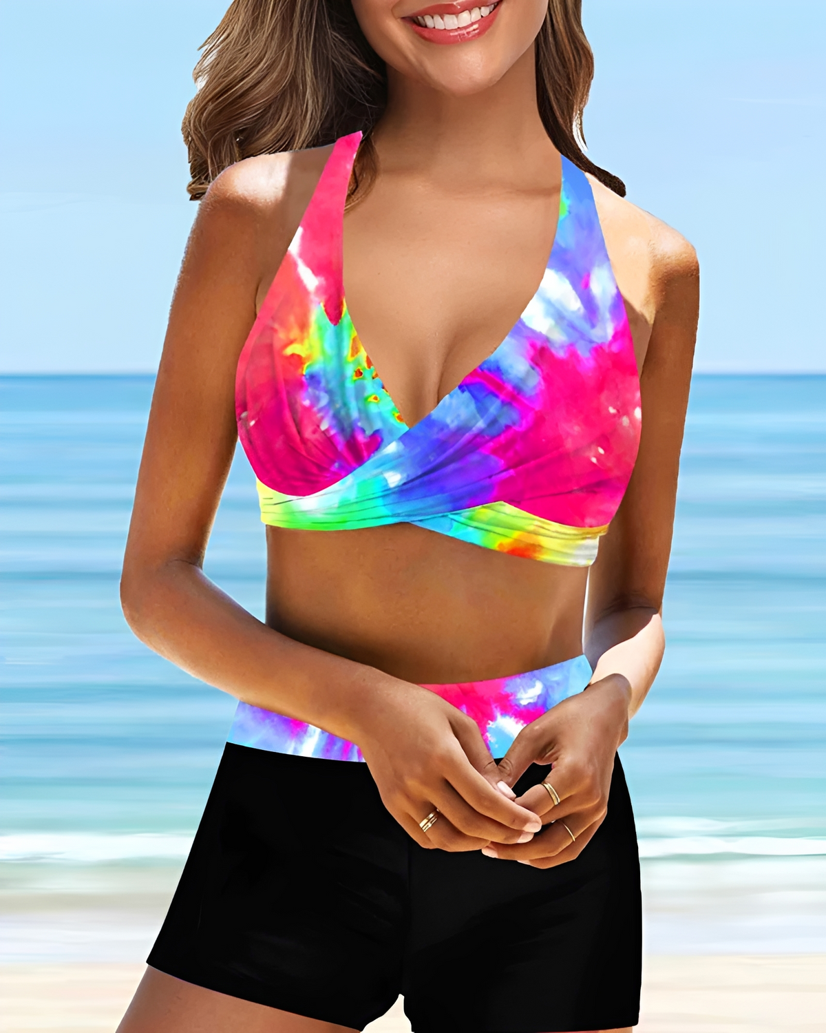 Maja - Bikini-Set mit gekreuztem Neckholder