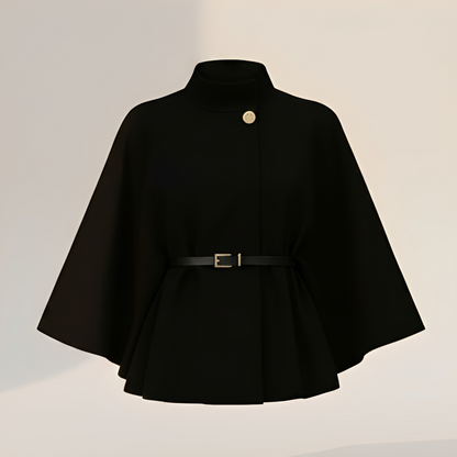 Lindsey - Stilvolle Jacke mit Gürtel und Fledermausärmeln