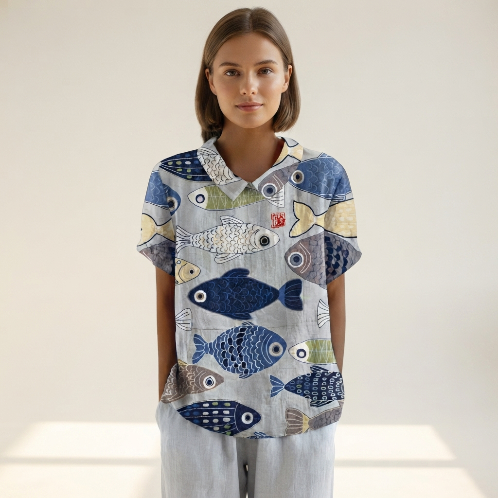 Salmah - Stilvolle und Leichtfallende Bluse