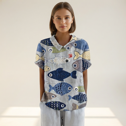 Salmah - Stilvolle und Leichtfallende Bluse