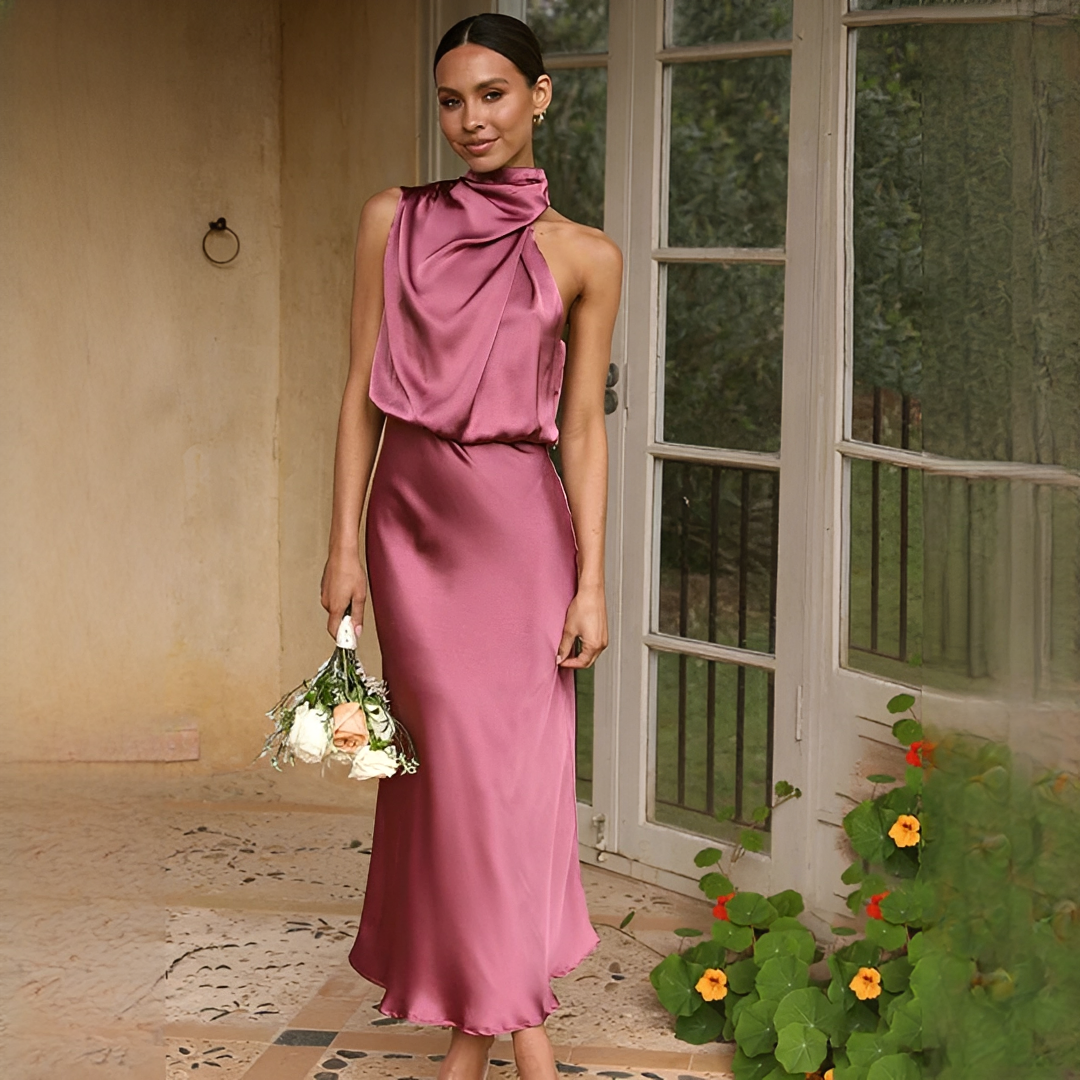Juliana - Elegante ärmellose Neckholder-Robe