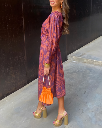Alima - Retro-Kleid mit V-Hals