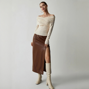 Yasmin - Elegantes schulterfreies Top