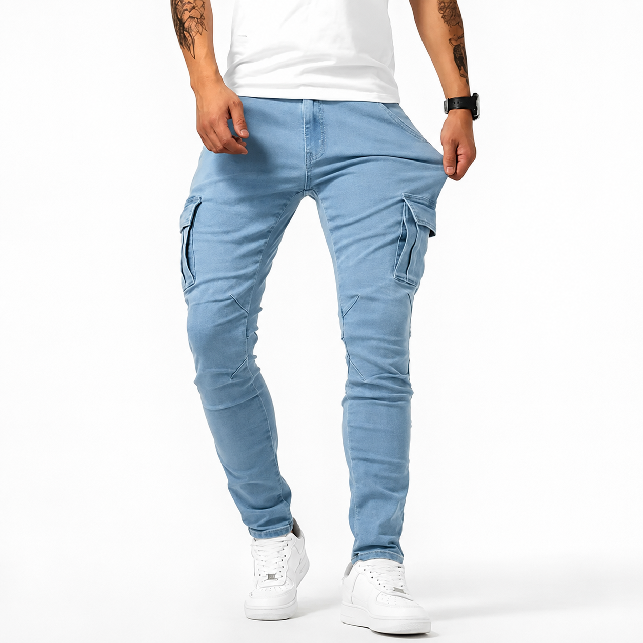 Zilton - Bequeme Slim-Fit-Cargohose