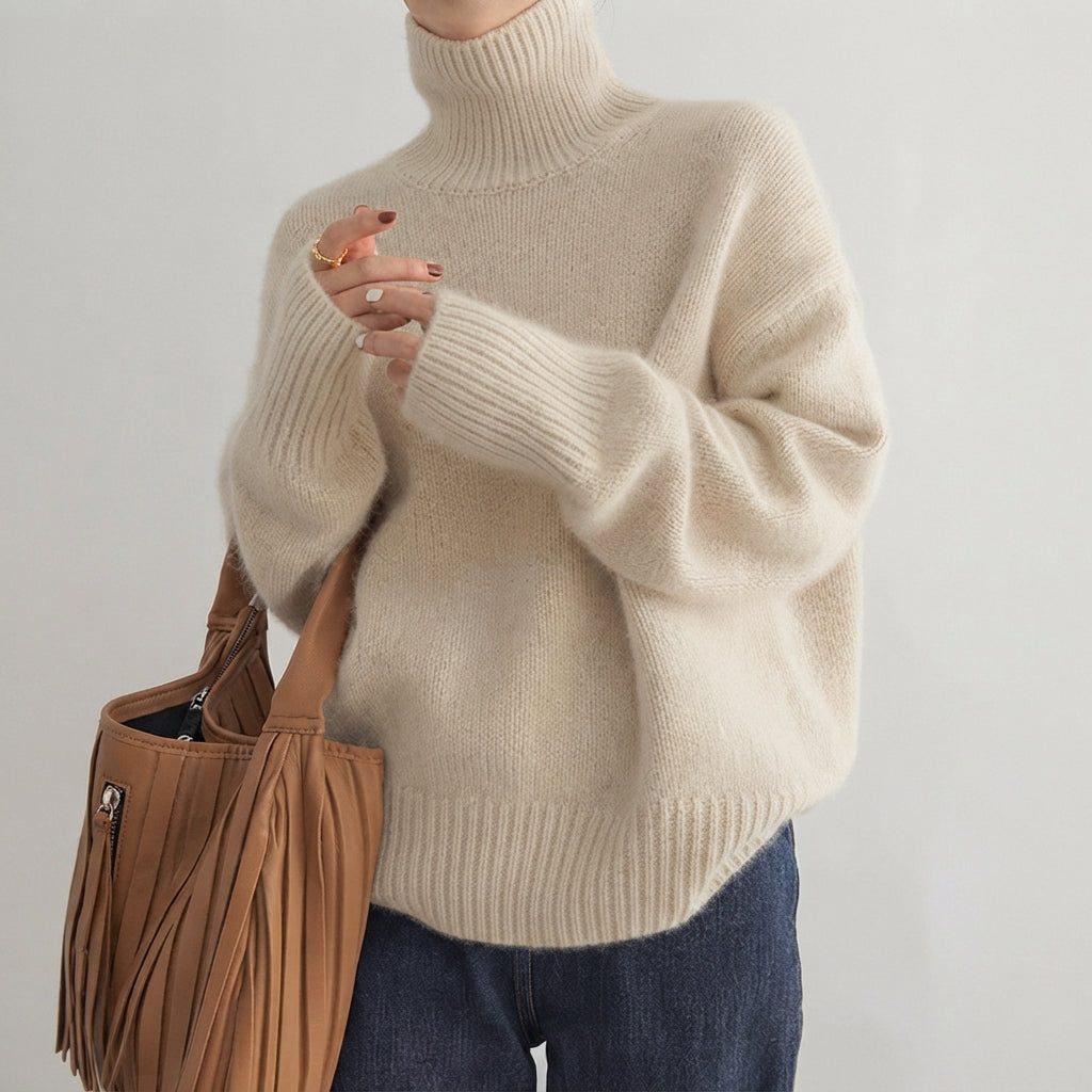 Lea - Eleganter Rollkragenpullover für Damen