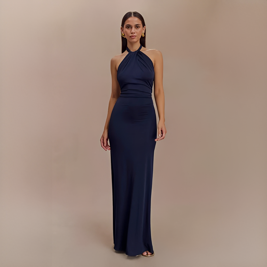 Jianna - Schickes Neckholder-Maxikleid