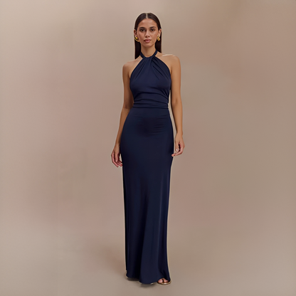 Jianna - Schickes Neckholder-Maxikleid