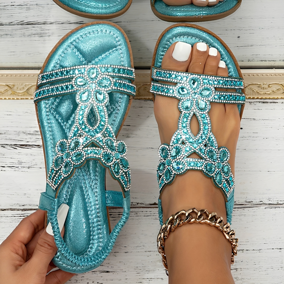Rhian - Lockere Boho-Sandalen