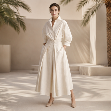 Laverne - Elegantes, locker geschnittenes Midikleid