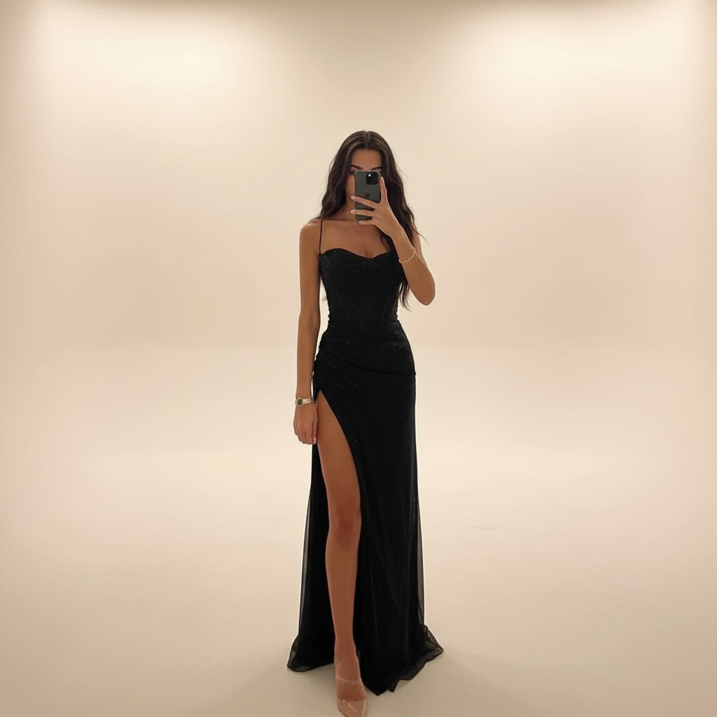 Monique - Stilvolles Maxikleid mit Schlitz