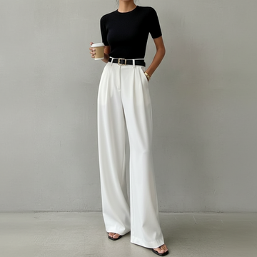 Marlene - Elegante Hose mit weitem Bein