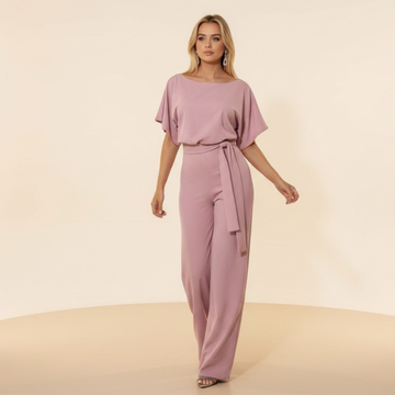 Eunise - Stilvoller Jumpsuit mit Gürtel