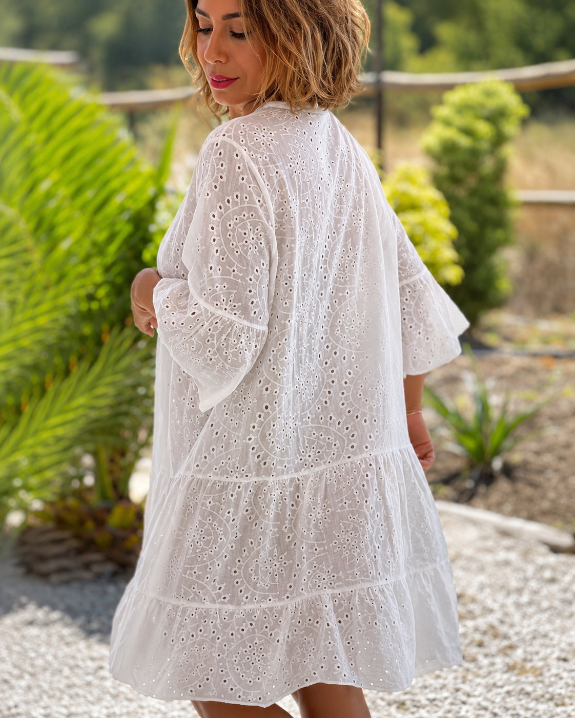 Melania - Schicke Bluse mit V-Ausschnitt