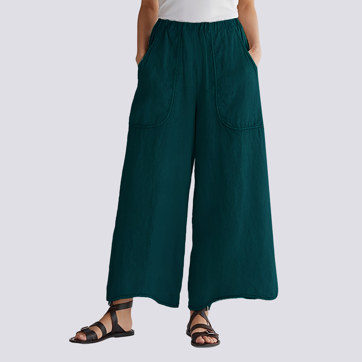 Angela - Bequeme Hose mit weiten Beinen für Damen