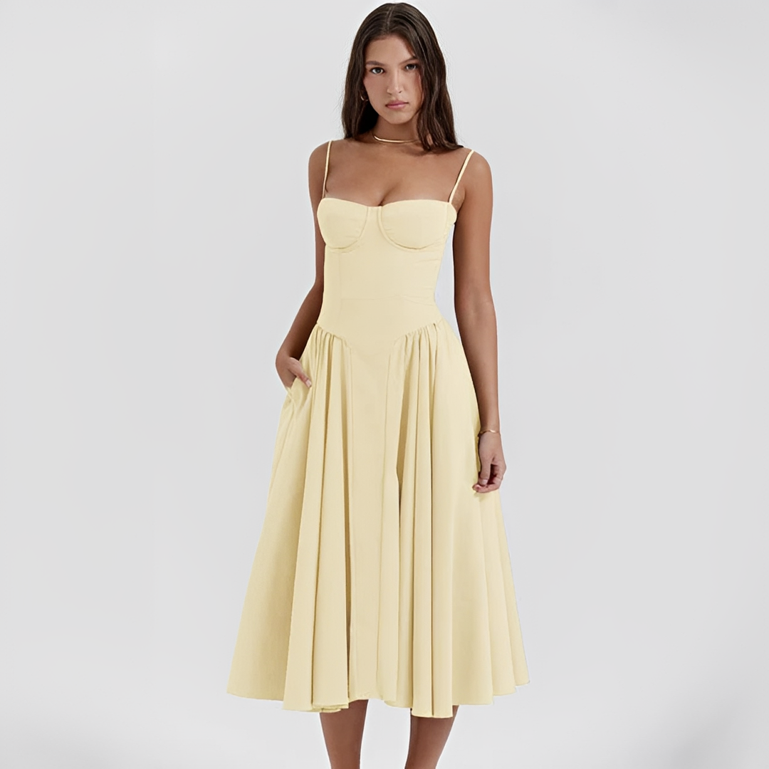 Michaela - Stilvolles und elegantes Midi-Kleid