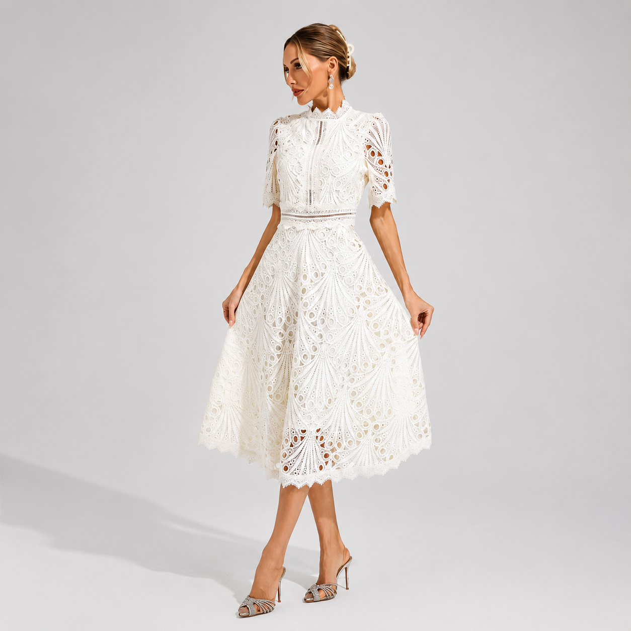 Hallie - Trendiges Midikleid