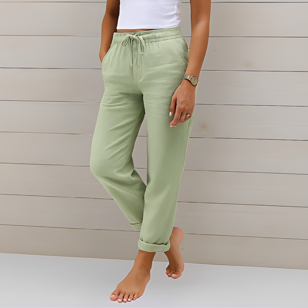 Audrey - Bequeme Hosen mit Kordel