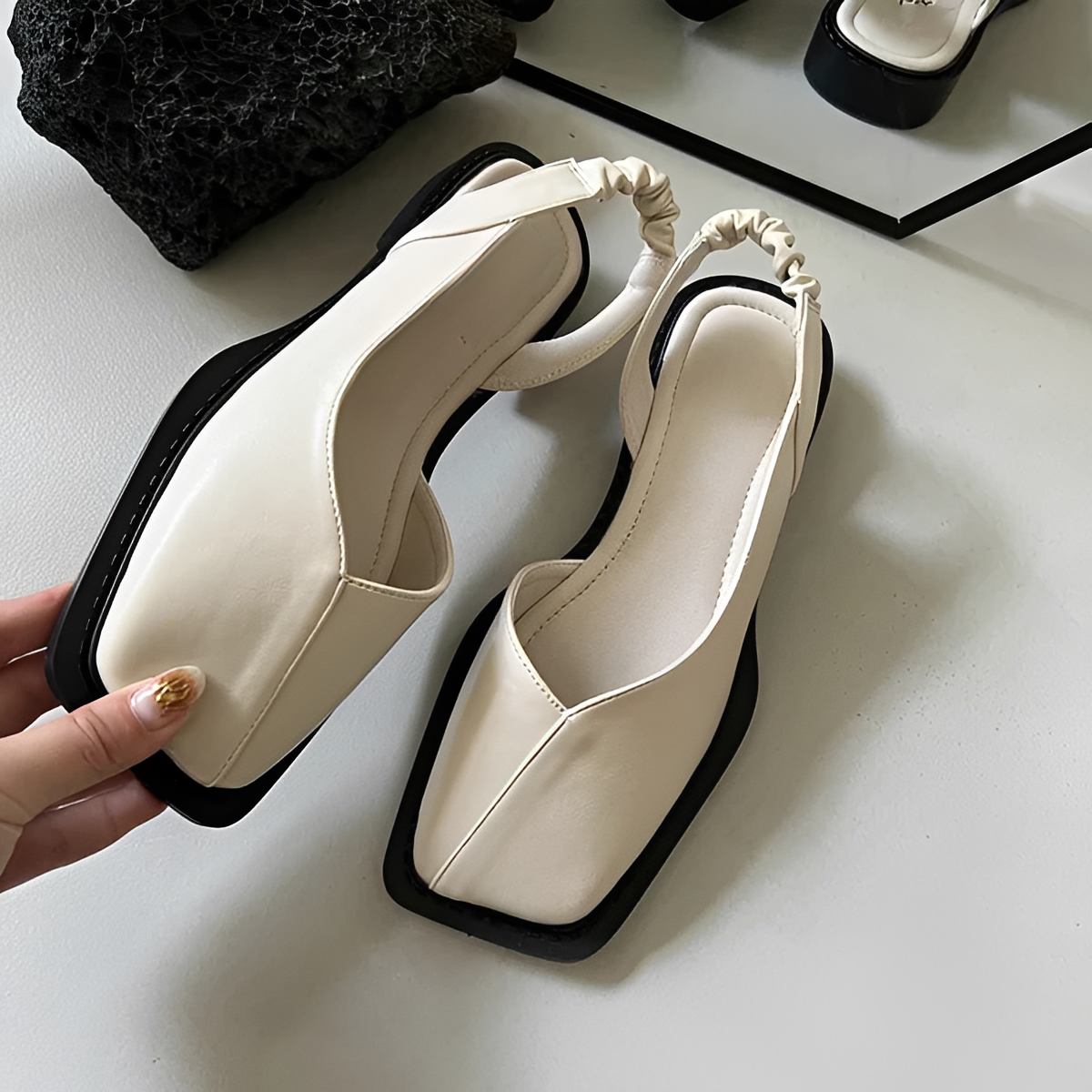 Eileen - Modische Schuhe mit quadratischer Spitze