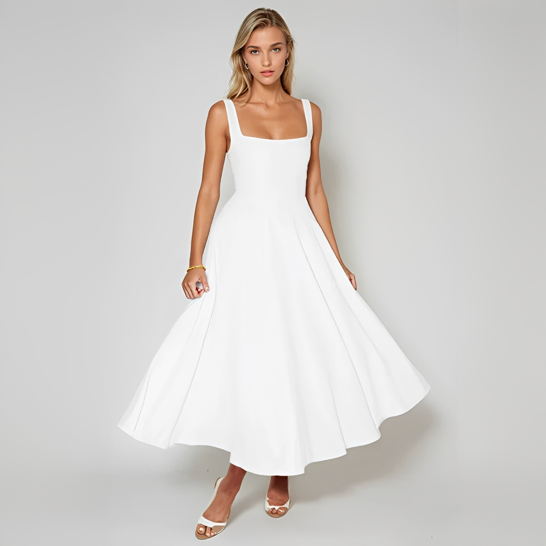 Yarabelle - Stilvolles Träger-Midi-Kleid