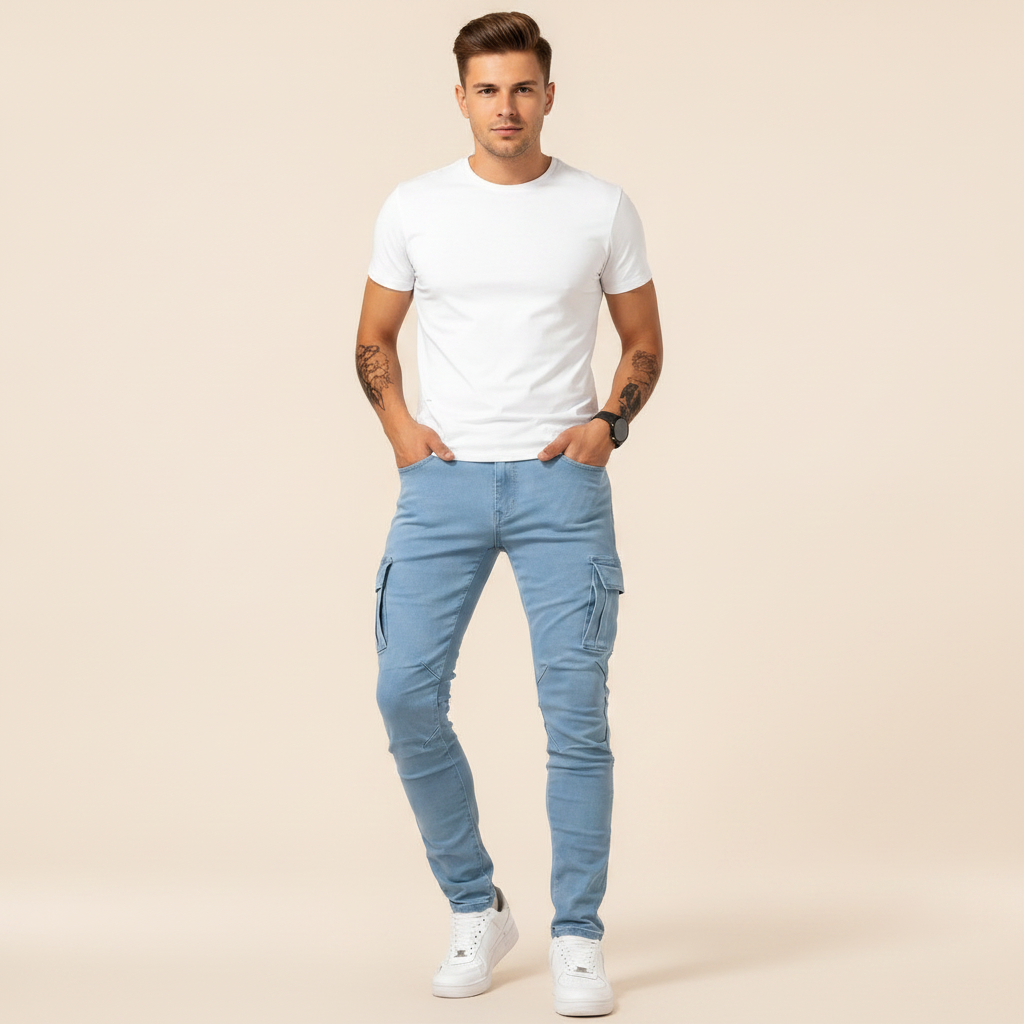 Zilton - Bequeme Slim-Fit-Cargohose