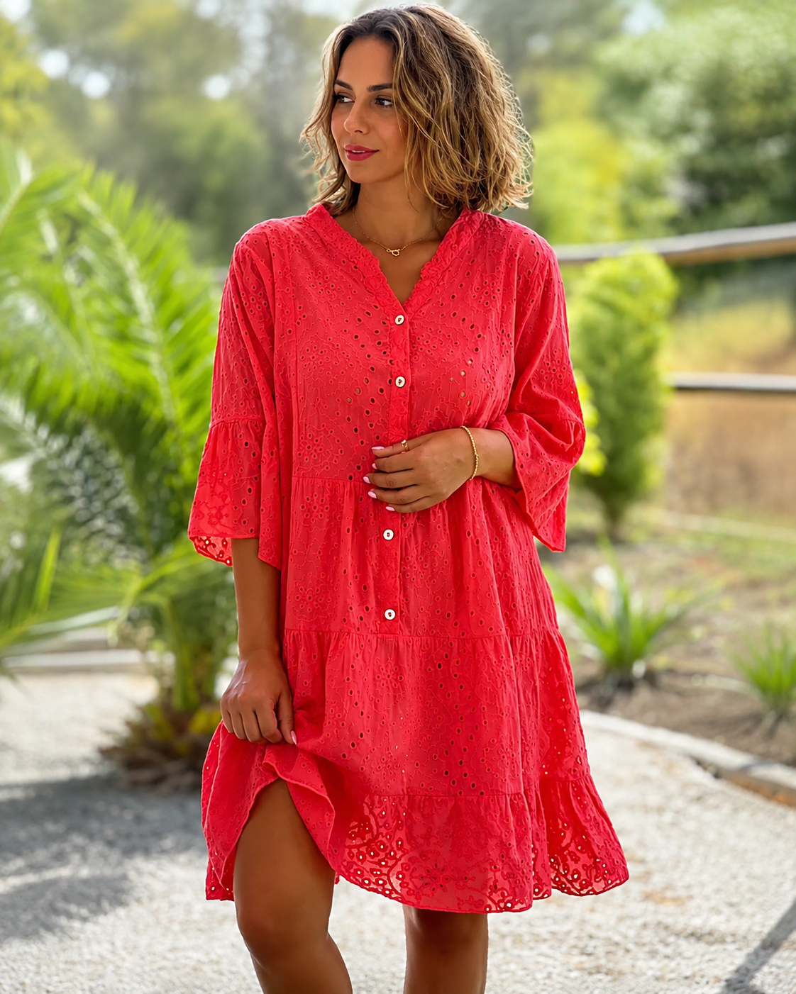 Melania - Schicke Bluse mit V-Ausschnitt