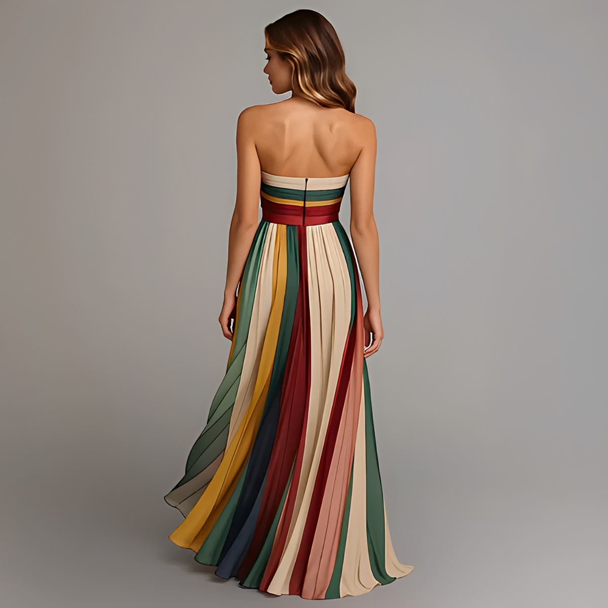 Gracelyn - Elegantes Tube-Top-Maxikleid