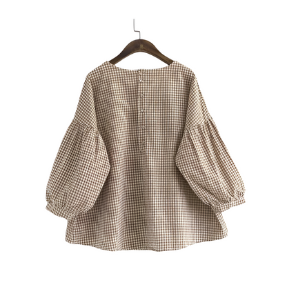 Louisa - Elegante asymmetrische Bluse für Frauen