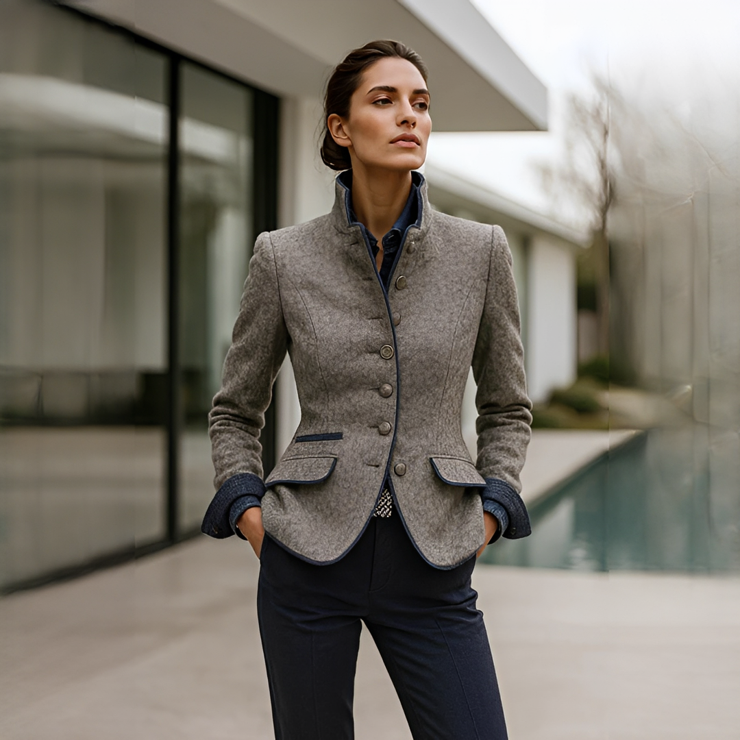 Valerie - Elegante Jacke mit Stehkragen