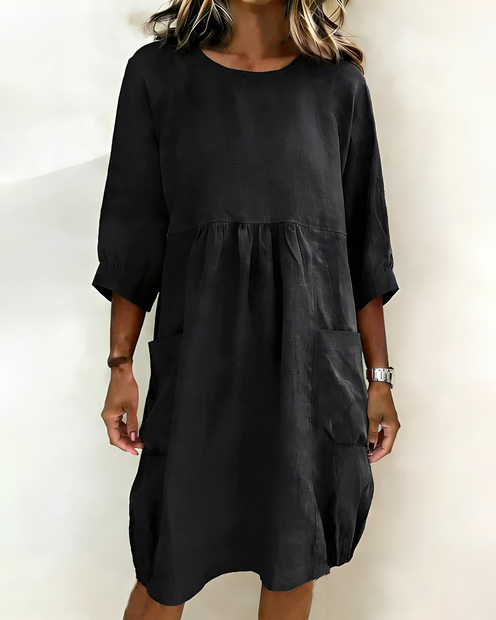Shadia - Komfortables und Lockers Midikleid